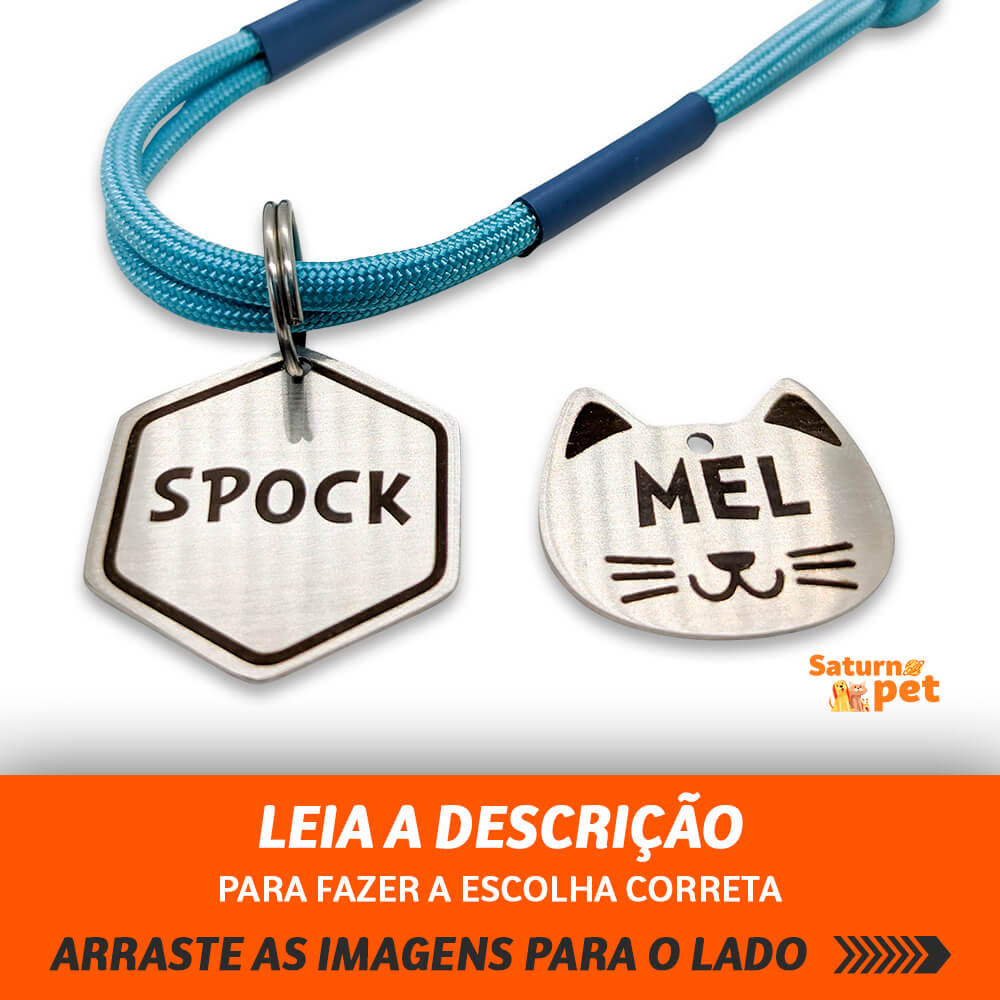 Kit 2 Pingentes + 1 Coleira